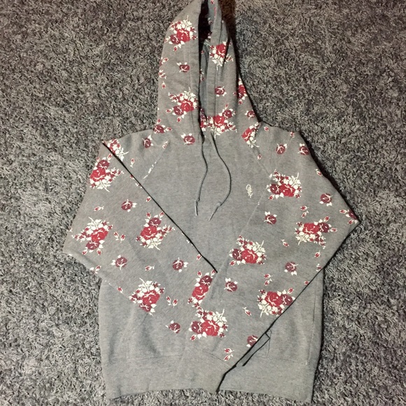 obey floral hoodie